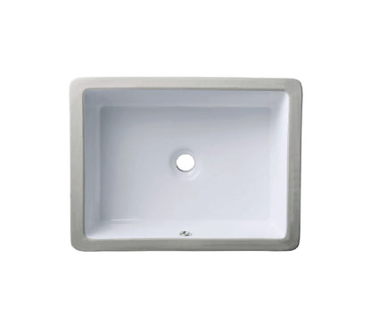 VCS-1317-R Rectangle Porcelain Undermount Bathroom Sink
