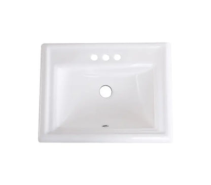 VCS-2318-R-T Rectangle Porcelain Undermount Bathroom Sink
