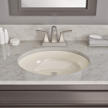VCS-1417B Biscuit Oval Porcelain Undermount Bathroom Sink