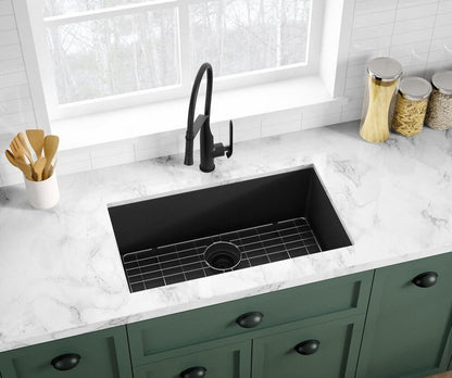 GC-3118-10-S Black Granite Composite Kitchen Sink